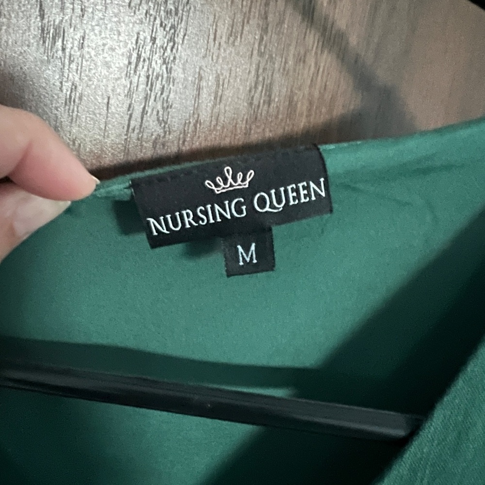 Nursing Queen Dark Green Midi Dress - Picture 2 of 2